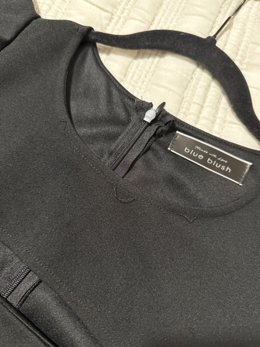 Black Cutout Ruffle Dress - Picture 4 of 5
